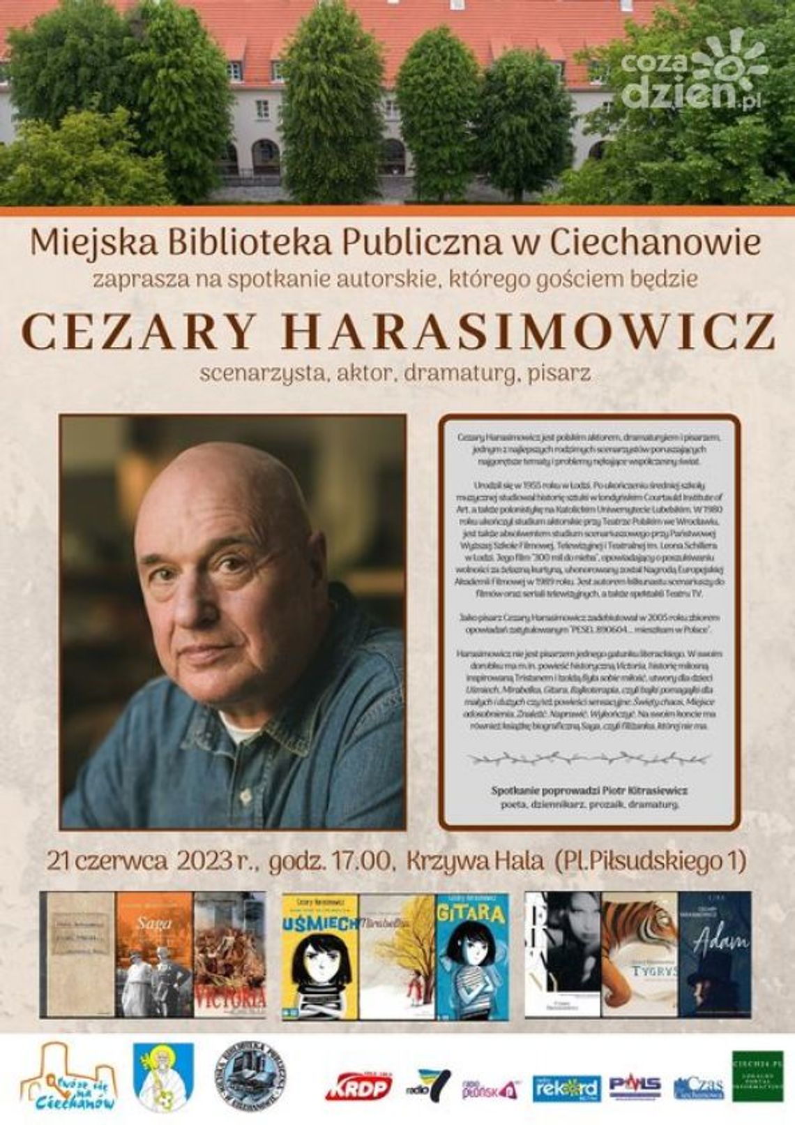 Cezary Harasimowicz gościem Krzywej Hali