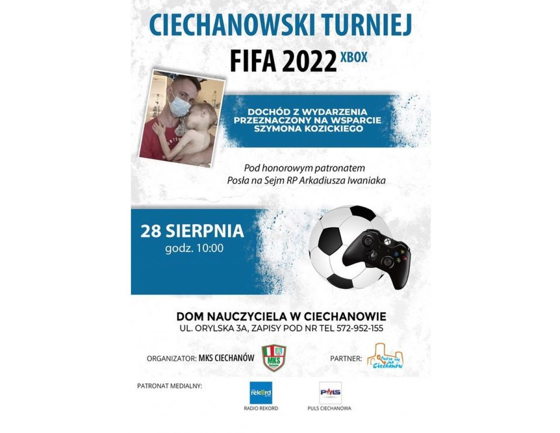 Charytatywnie. Przed nami Ciechanowski Turniej FIFA 2022
