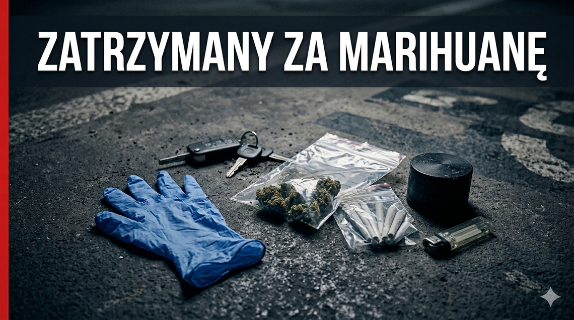 Ciechanów: 39-latek miał marihuanę ukrytą w rękawiczce