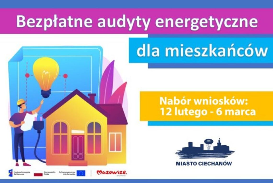 Ciechanów. Niebawem ruszy nabór na bezpłatne audyty energetyczne