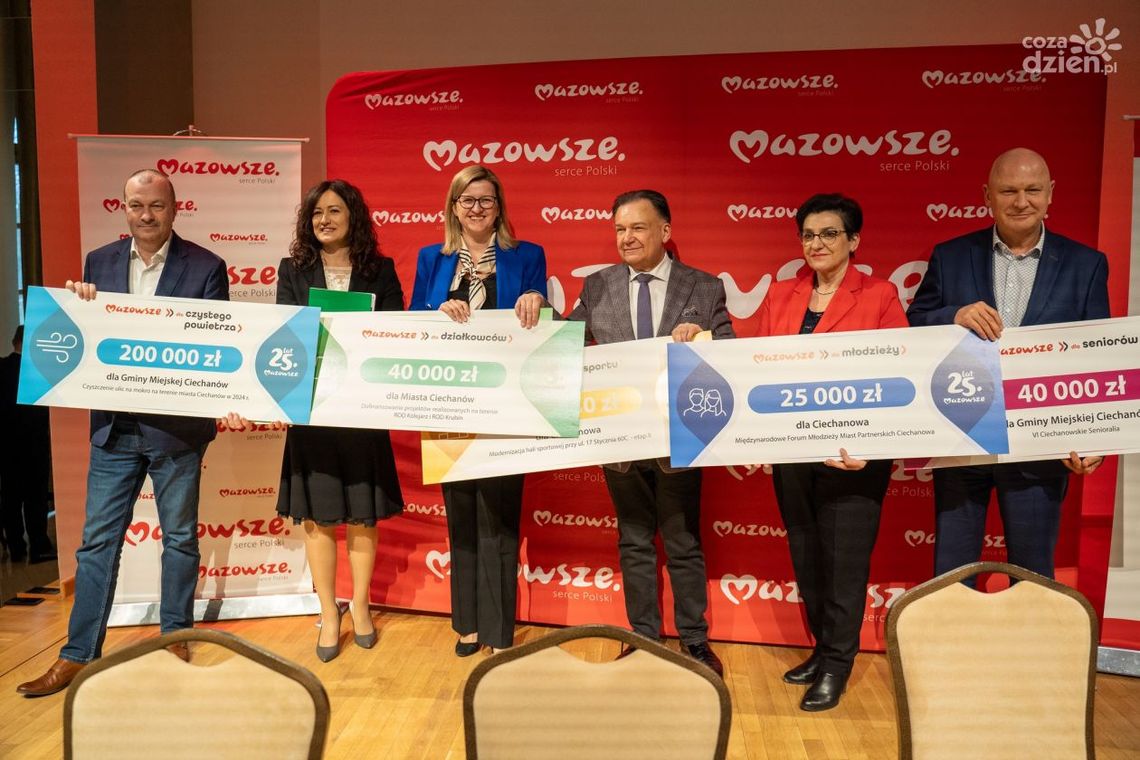 Ciechanów otrzymuje dofinansowanie na nowe projekty