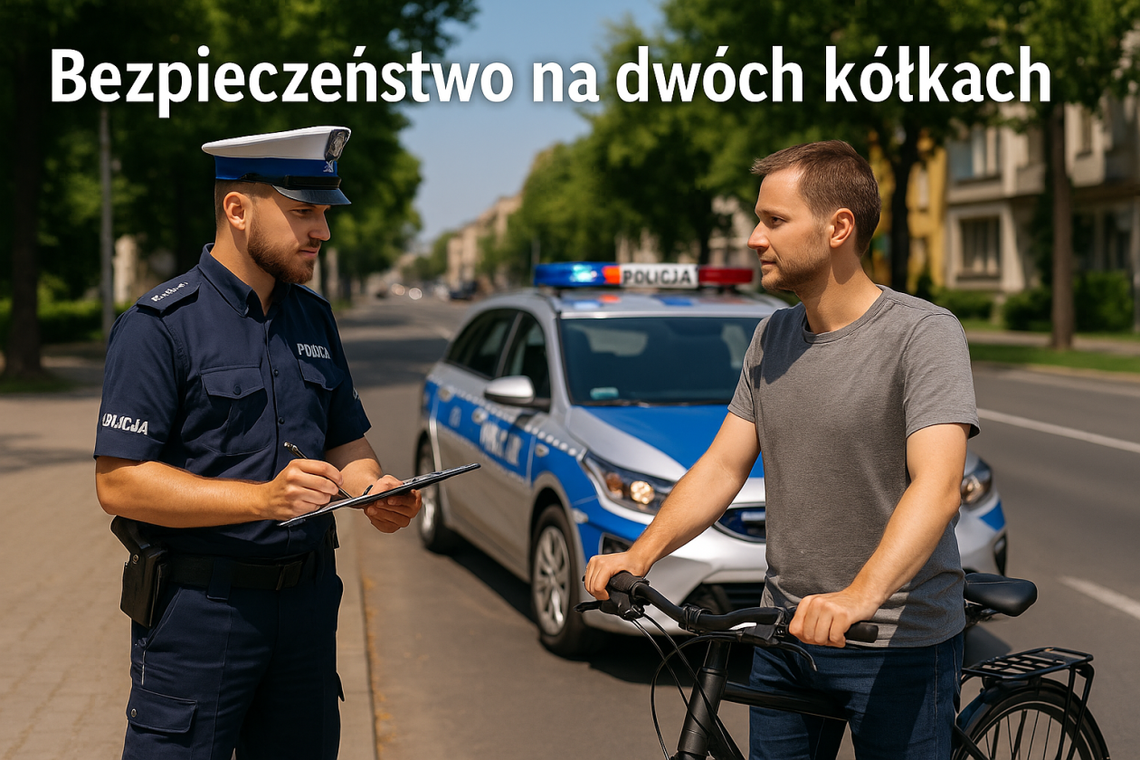 Ciechanów: Policja kontrolowała rowerzystów i hulajnogi – posypały się mandaty