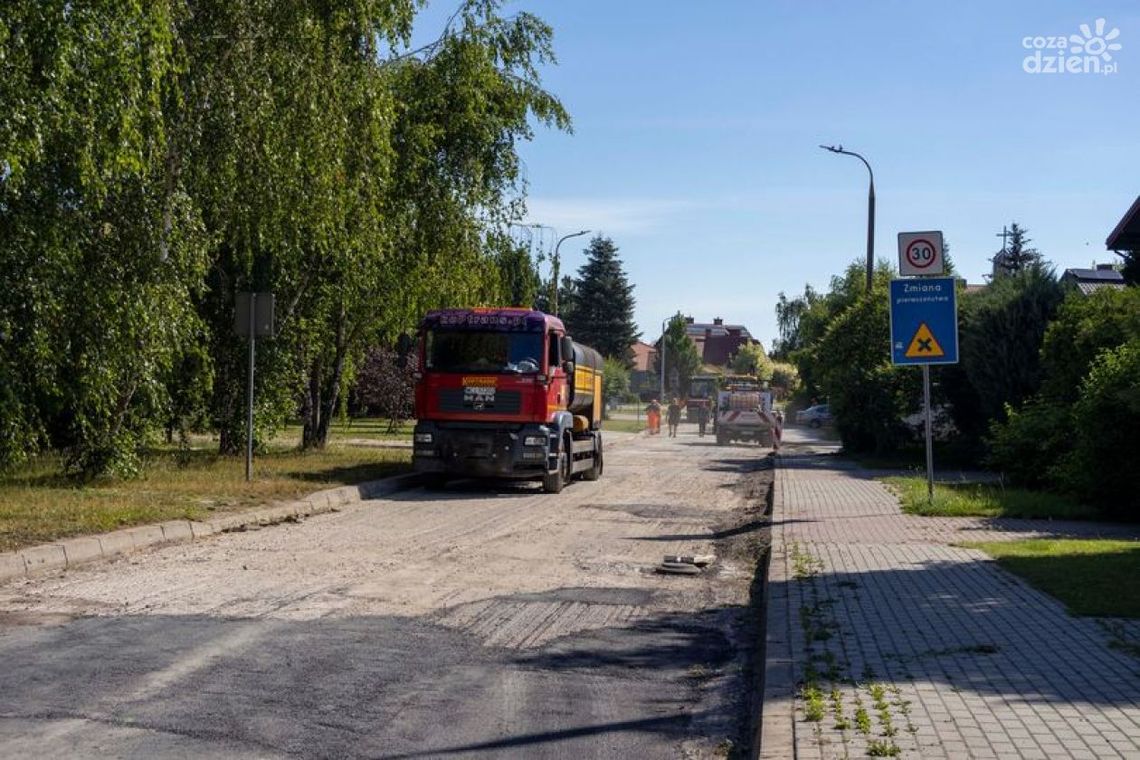 Ciechanów. Remont ul. Baczyńskiego na finiszu