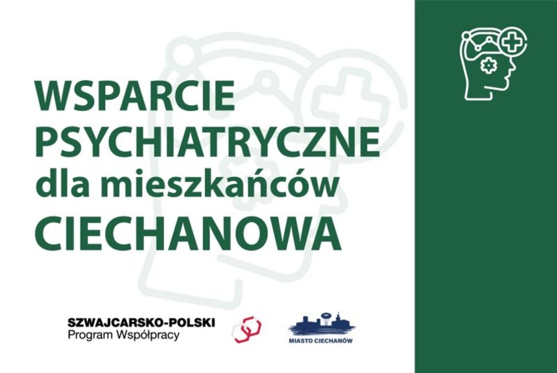 Ciechanów stawia na zdrowie psychiczne. Ruszyły zapisy na bezpłatne wizyty u psychiatry