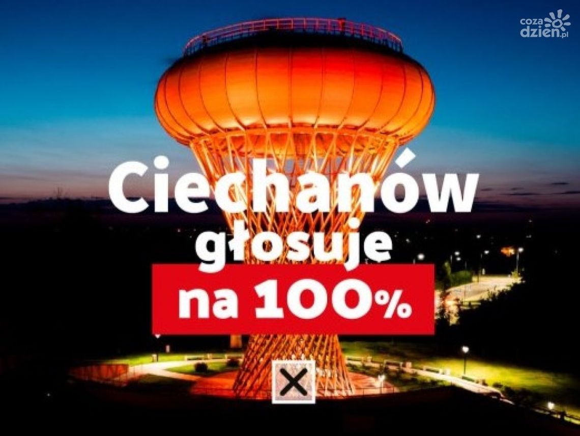 Ciechanów w kampanii „Głosuję na 100%” – wszystko, co musisz wiedzieć przed wyborami 18 maja
