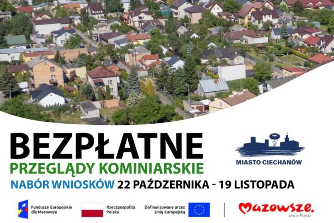 Ciechanów. Za darmo sprawdzą komin, ale trzeba złożyć wniosek
