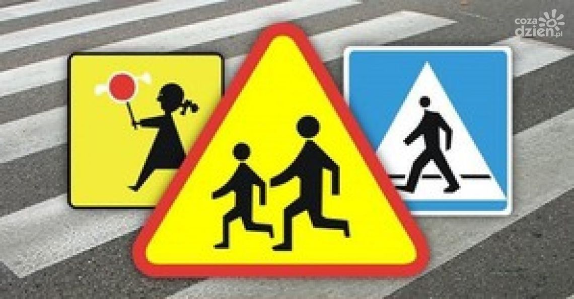 Ciechanowscy policjanci sprawdzają oznakowanie w rejonie szkół