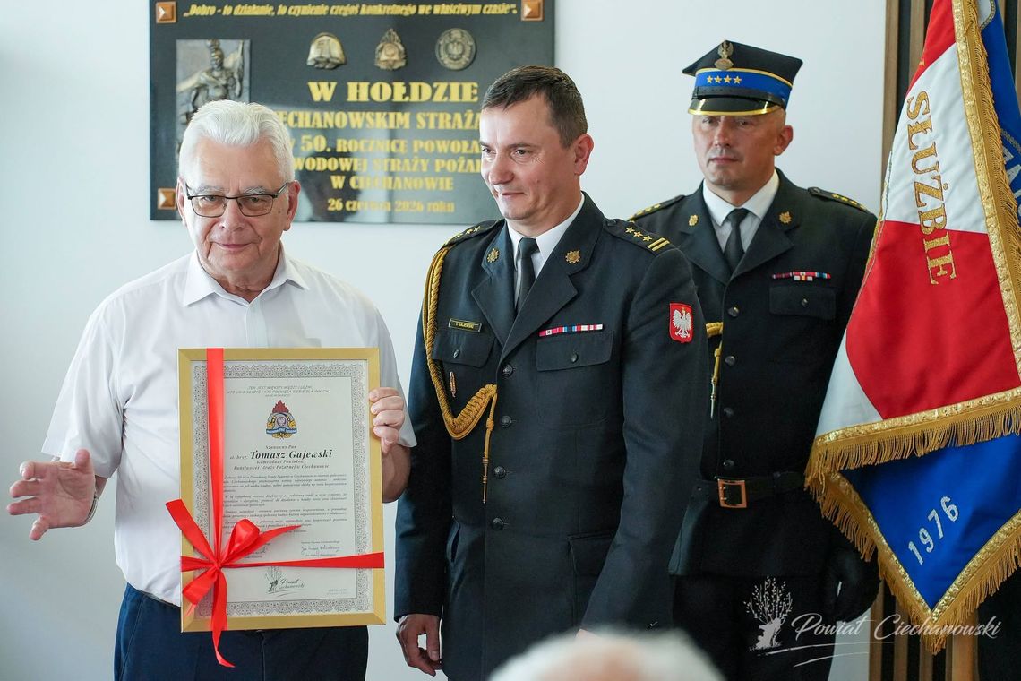 Ciechanowscy strażacy świętują jubileusz. Pół wieku służby dla mieszkańców Ciechanowscy strażacy świętują jubileusz. Pół wieku służby dla mieszkańców
