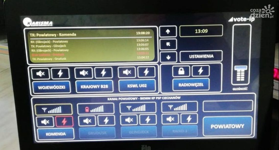 Ciechanowska straż unowocześni system łączności