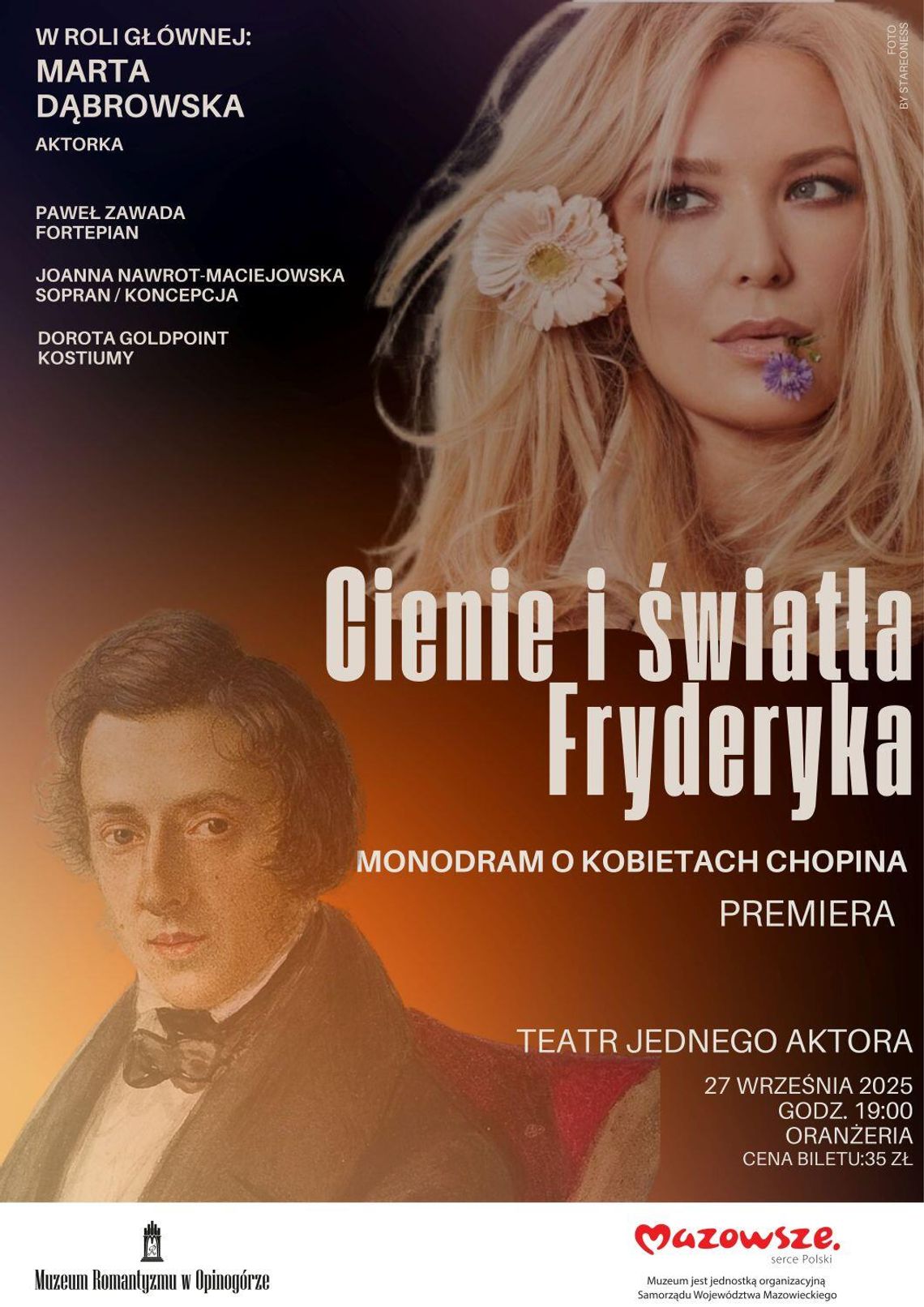 „Cienie i światła Fryderyka” – niezwykła premiera w Oranżerii