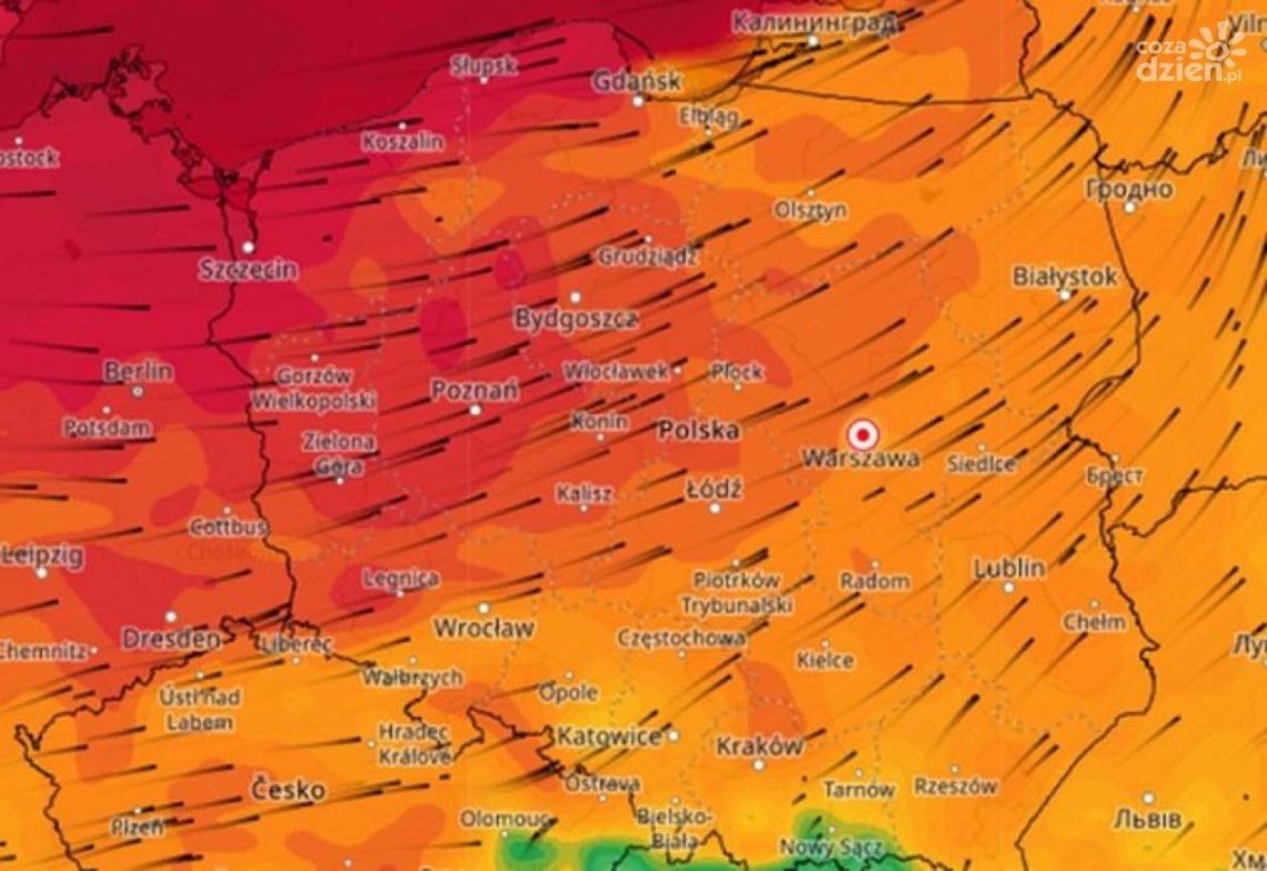 Cyklon zbliża się do Mazowsza. Wiatr w porywach do 100 km/h