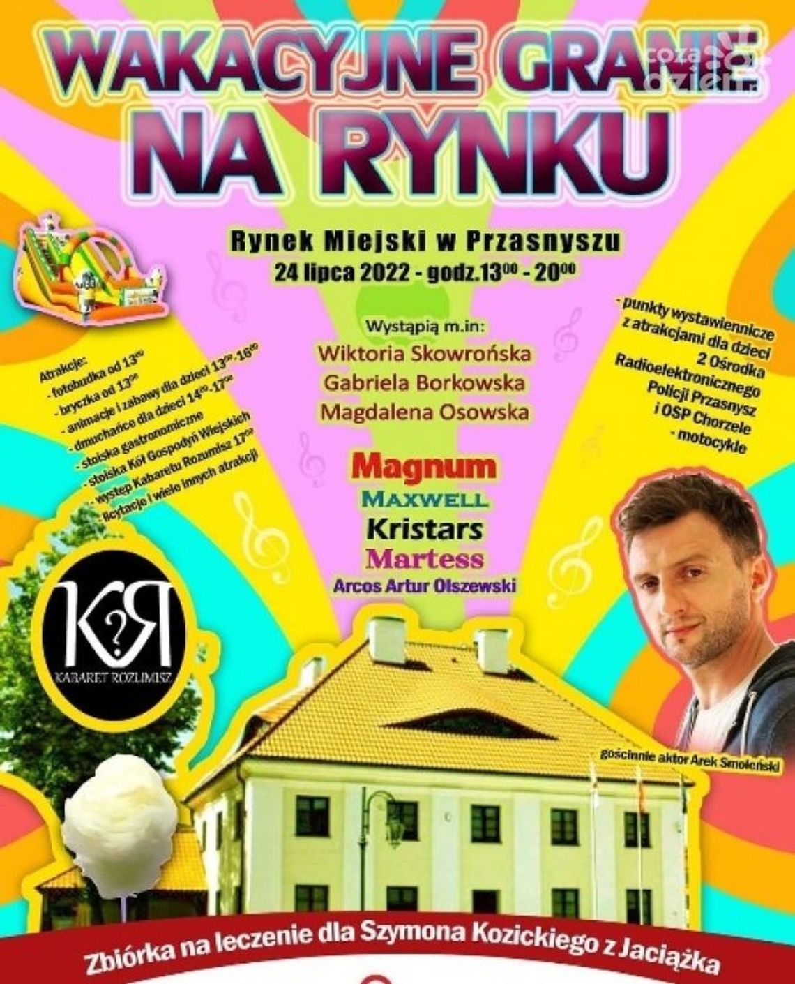 Dochód z  "Wakacyjnego grania na Rynku" w Przasnyszu wesprze leczenie Szymona z Jaciążka
