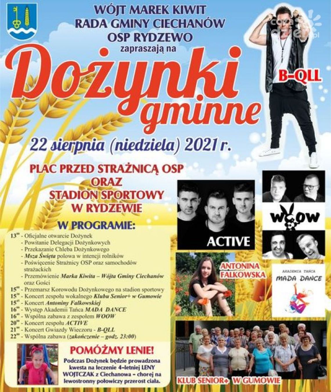 Dożynki gminne w gminie Ciechanów. Atrakcji nie zabraknie!