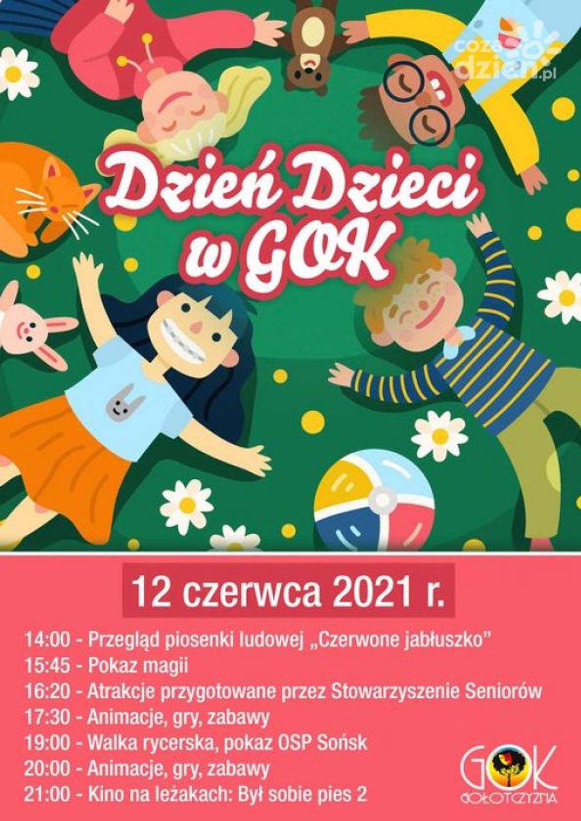 Dzień Dziecka w Gminnym Ośrodku Kultury w Gołotczyźnie. Atrakcji nie zabraknie!