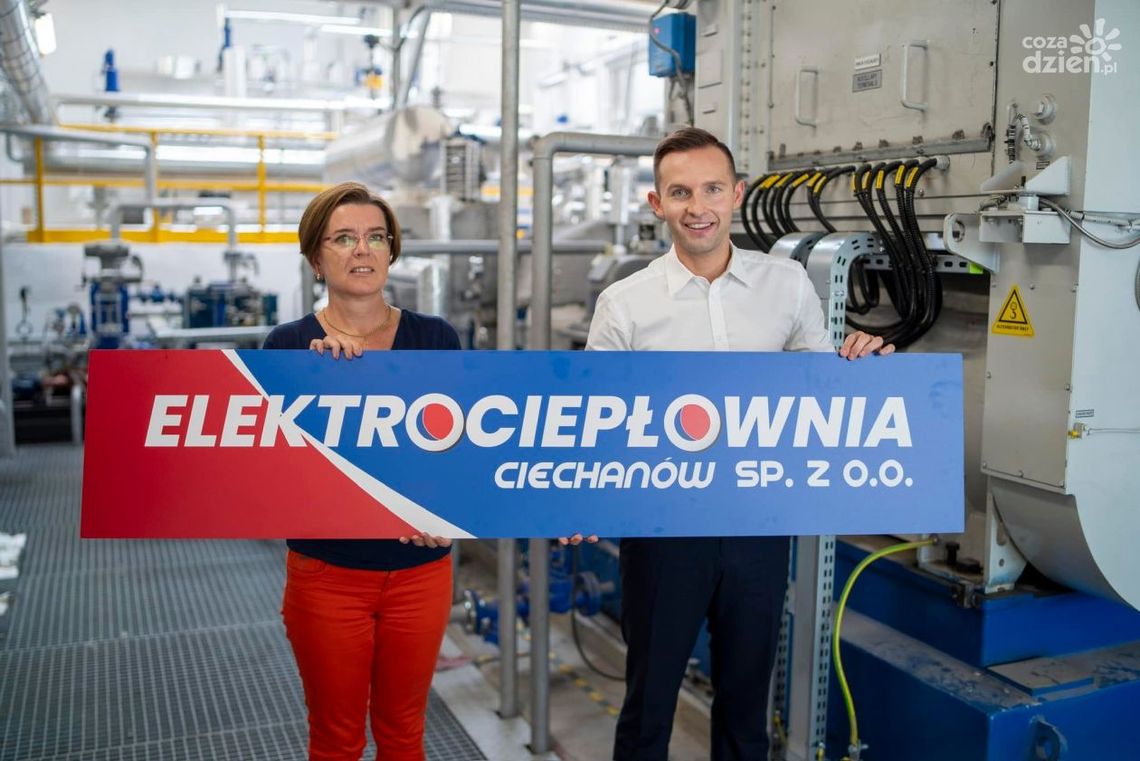 Elektrociepłownia Ciechanów już działa. Zapłacimy mniej za ciepło, wraca pełne oświetlenie miasta