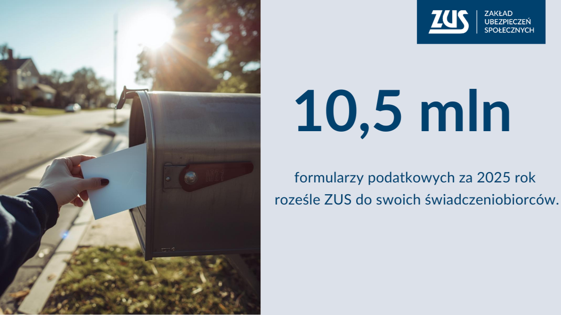 Emerycie, rencisto - sprawdź skrzynkę i eZUS. Rusza wielka akcja rozliczeń z podatku Plakat z ZUS
