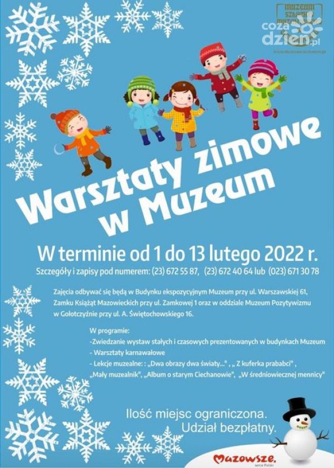 Ferie w Muzeum Szlachty Mazowieckiej w Ciechanowie