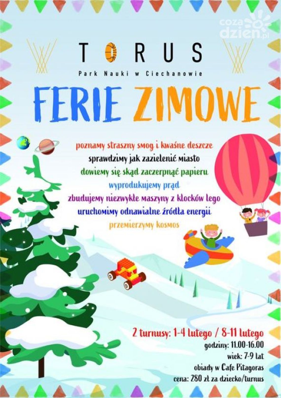 Ferie zimowe z Parkiem Nauki Torus