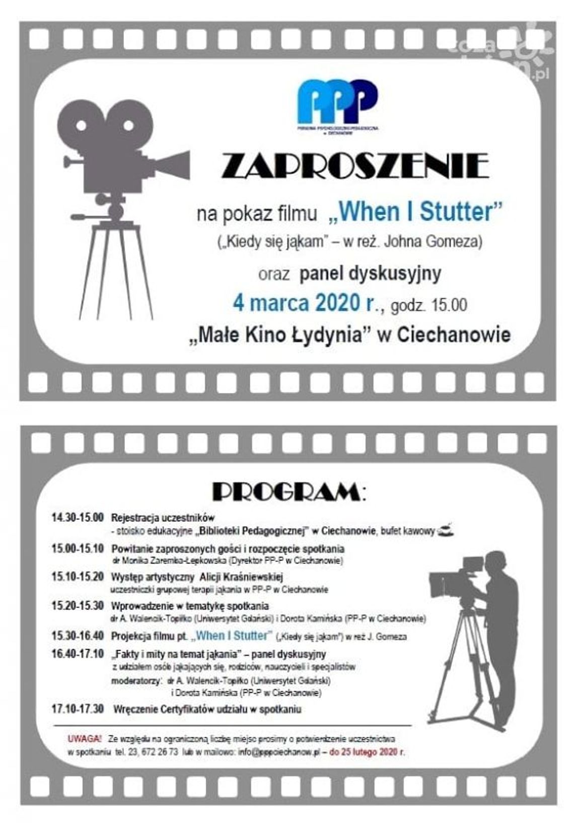 Film o jąkaniu, panel dyskusyjny i bezpłatne konsultacje z okazji Europejskiego Dnia Logopedy