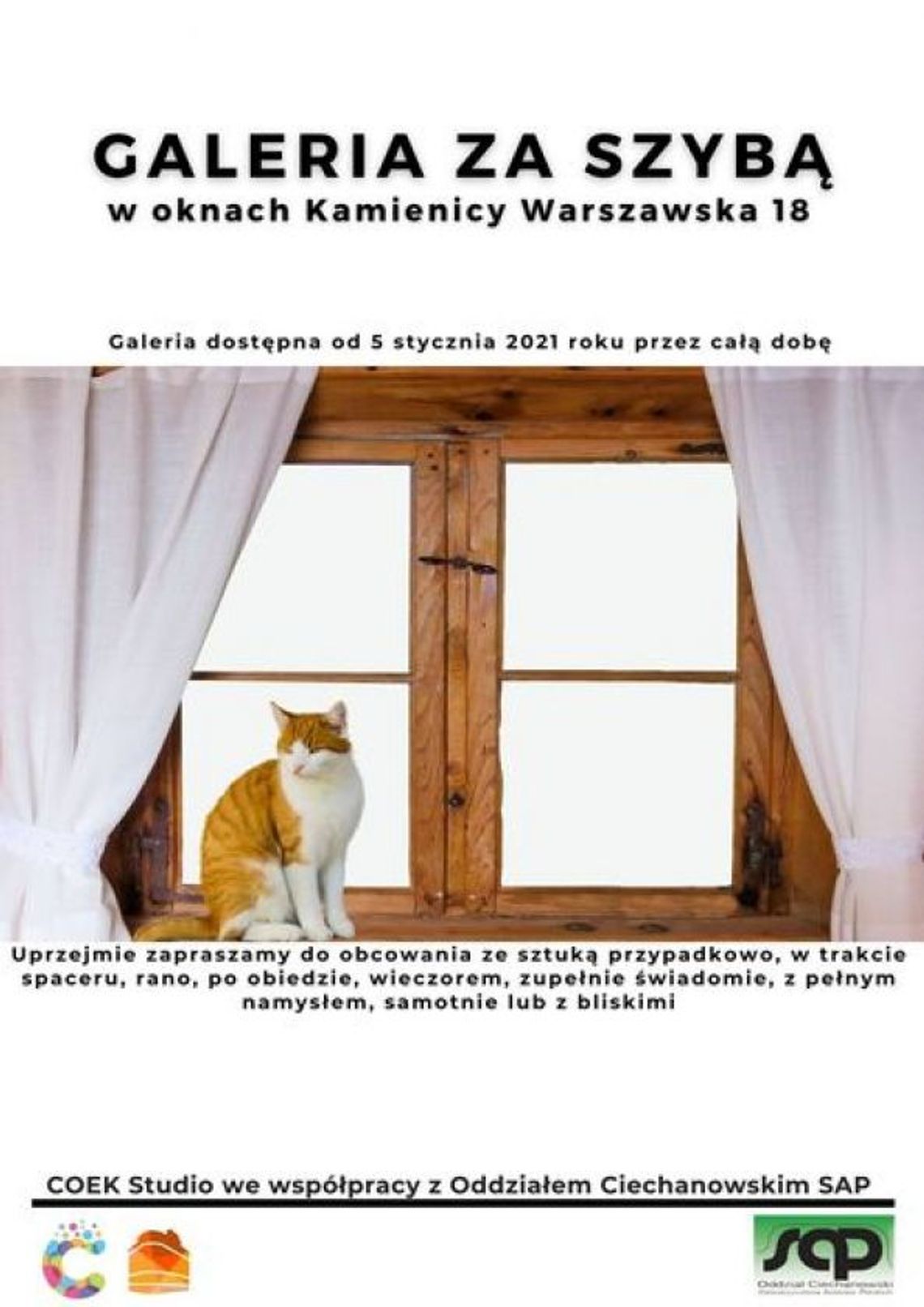 "Galeria za szybą" w Kamienicy WARSZAWSKA 18