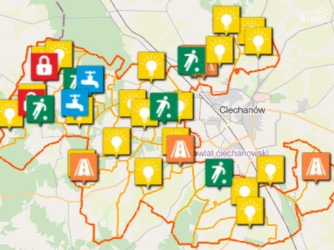 Gmina Ciechanów ma własną mapę inwestycji