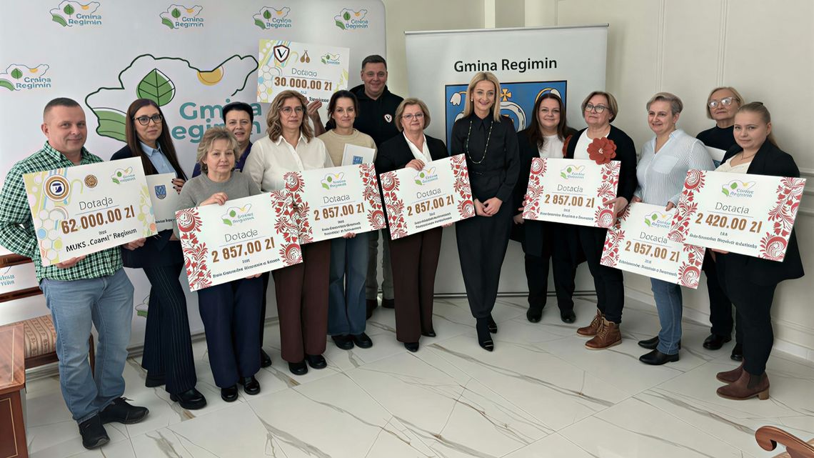 Beneficjenci w gminie Regimin