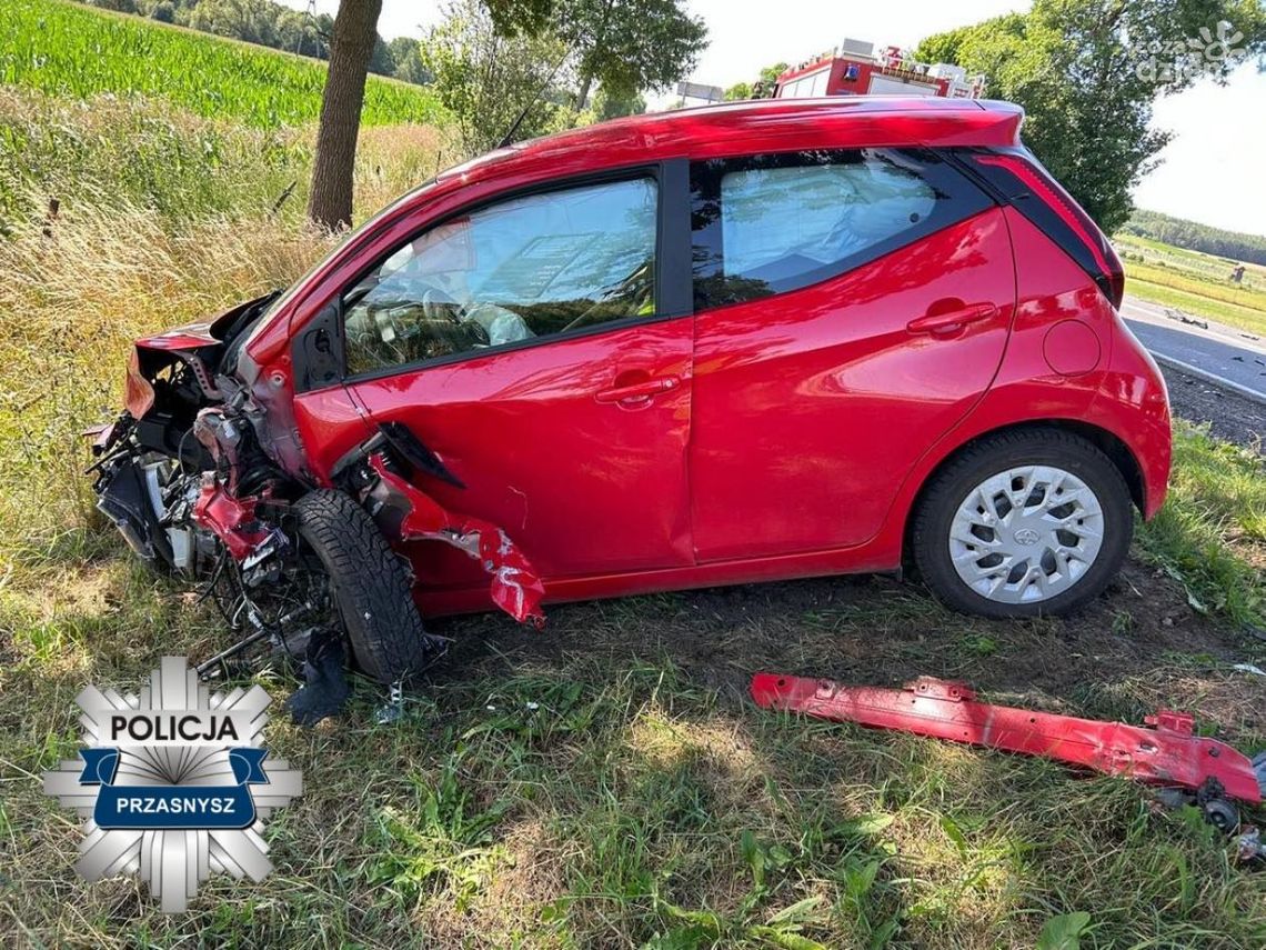 Groźny wypadek na drodze krajowej nr 57 [ZDJĘCIA]