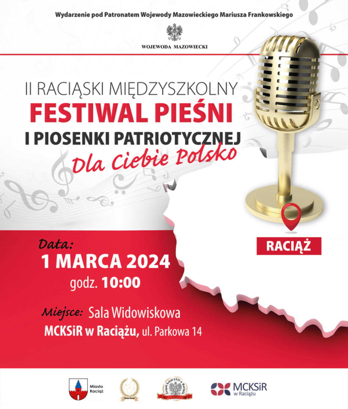 II Międzyszkolny Festiwal Pieśni i Piosenki Patriotycznej „Dla Ciebie Polsko” II Międzyszkolny Festiwal Pieśni i Piosenki Patriotycznej „Dla Ciebie Polsko”