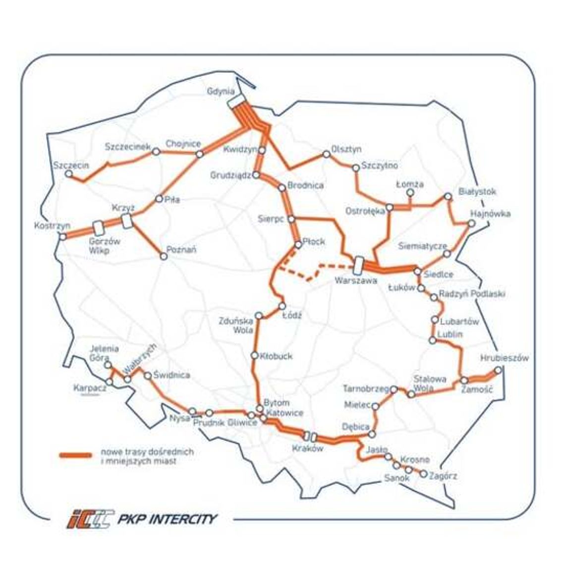 InterCity pojedzie przez Chorzele - taki jest plan