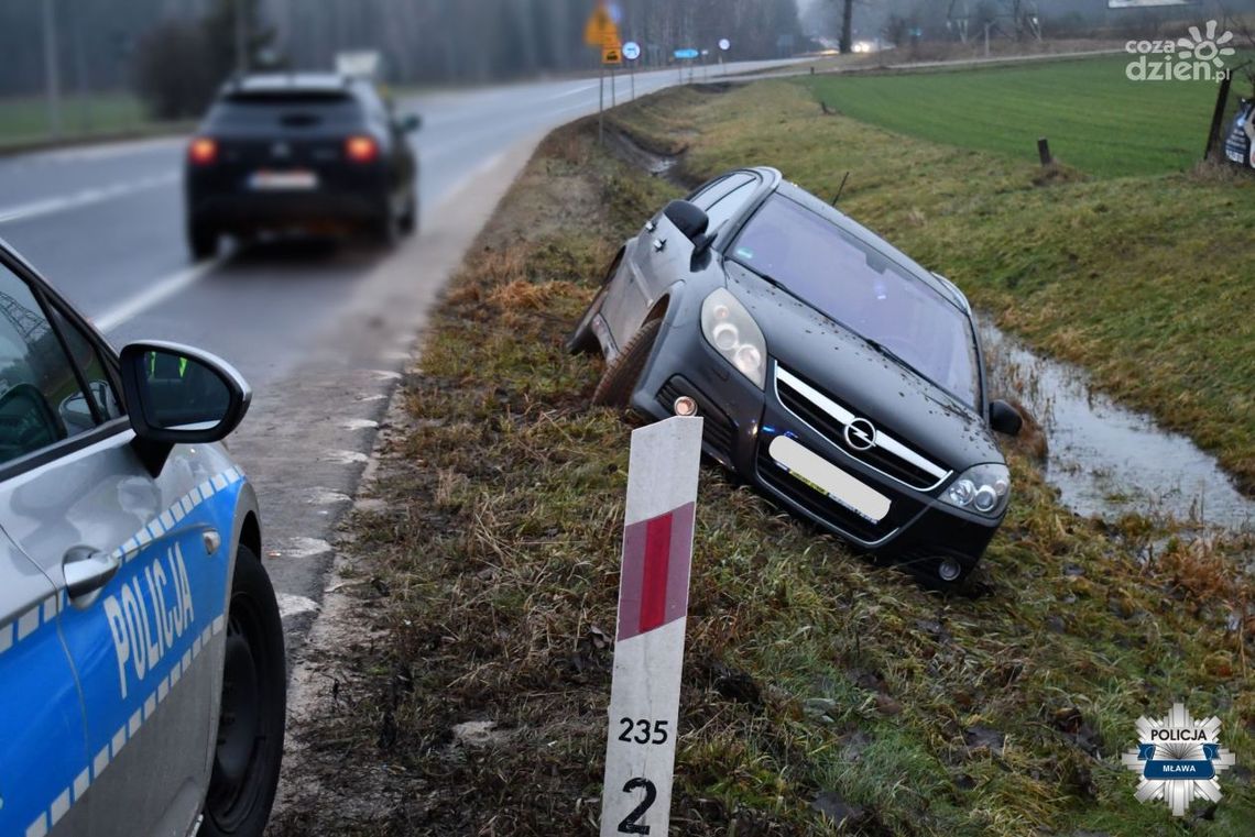 Jazdę zakończył w rowie i z ponad 2 promilami alkoholu we krwi