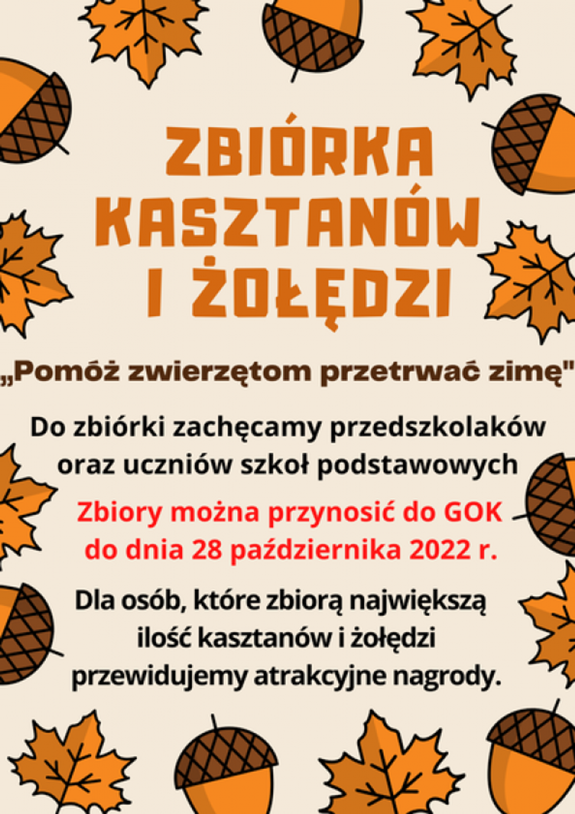 Jesienna zbiórka w opinogórskim GOKu