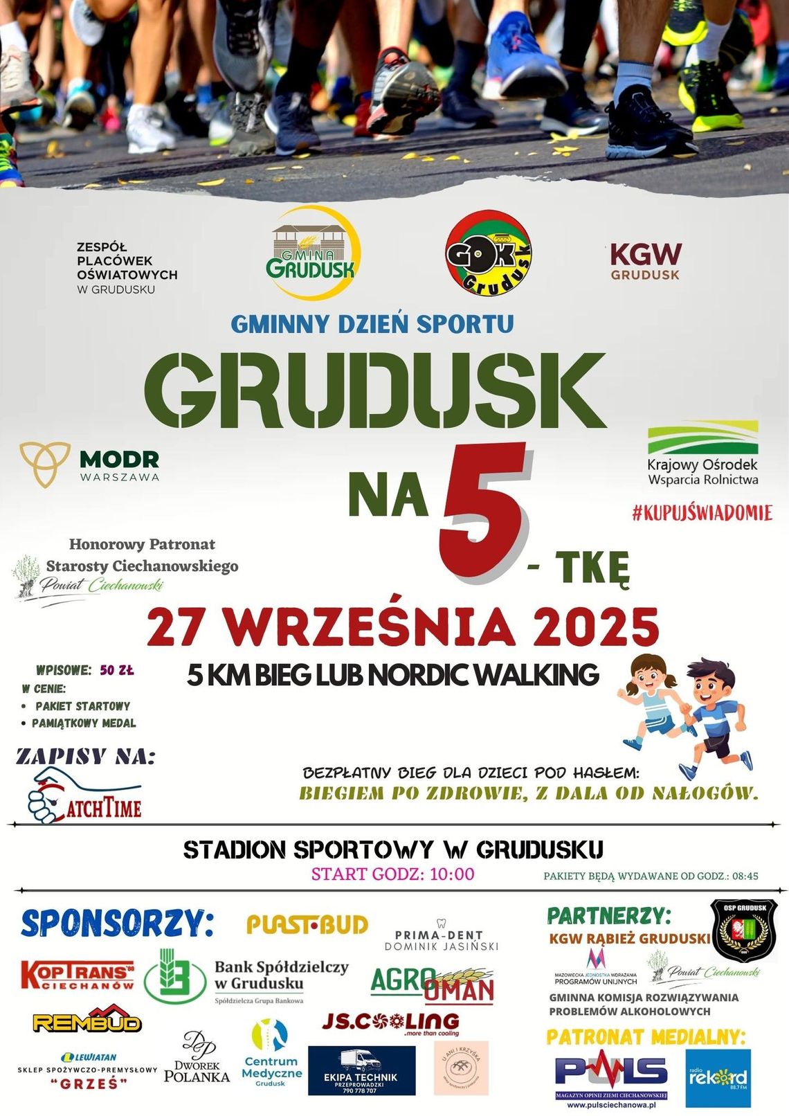 Już jutro "Grudusk na 5-tkę". Sportowe wydarzenie dla każdego!