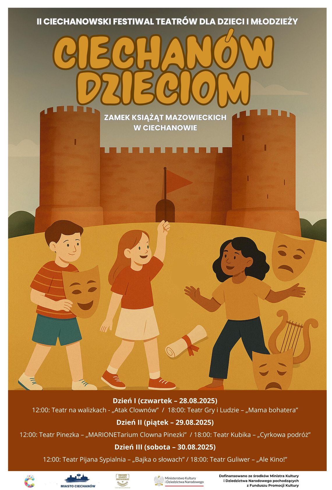 Już w najbliższy czwartek startuje II Ciechanowski Festiwal Teatrów dla Dzieci i Młodzieży!