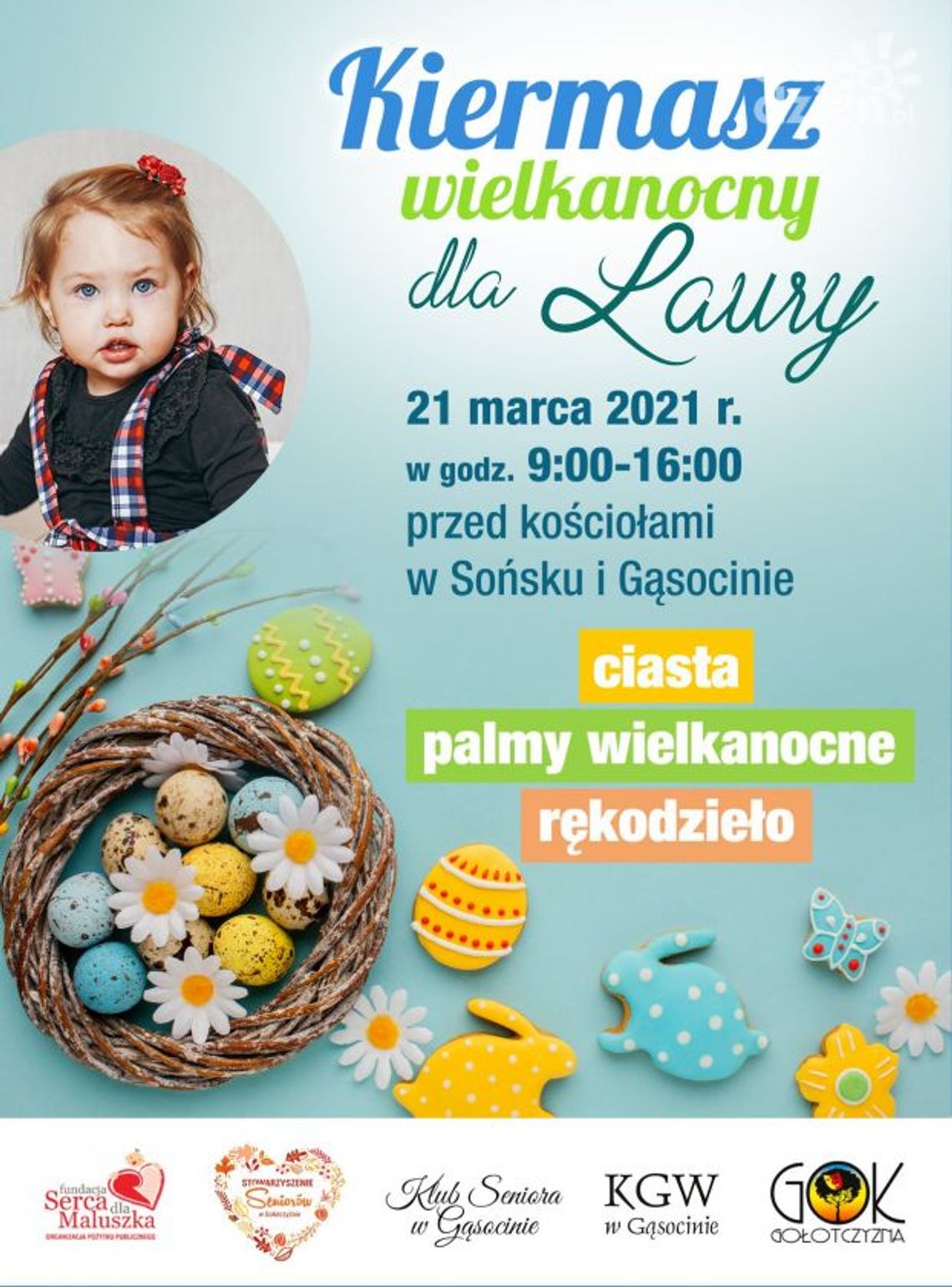 Kiermasz wielkanocny dla Laury w najbliższą niedzielę