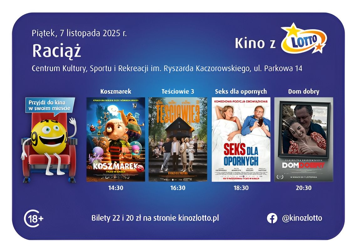 Kino z LOTTO rusza w Polskę! Premierowe seanse i akcja społeczna Kino z LOTTO rusza w Polskę! Premierowe seanse i akcja społeczna