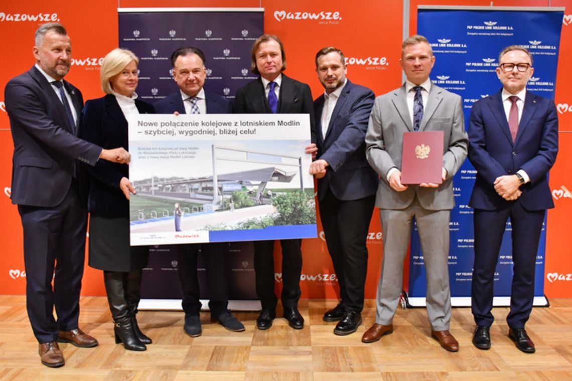 Kolejowy krok w stronę połączenia z lotniskiem w Modlinie