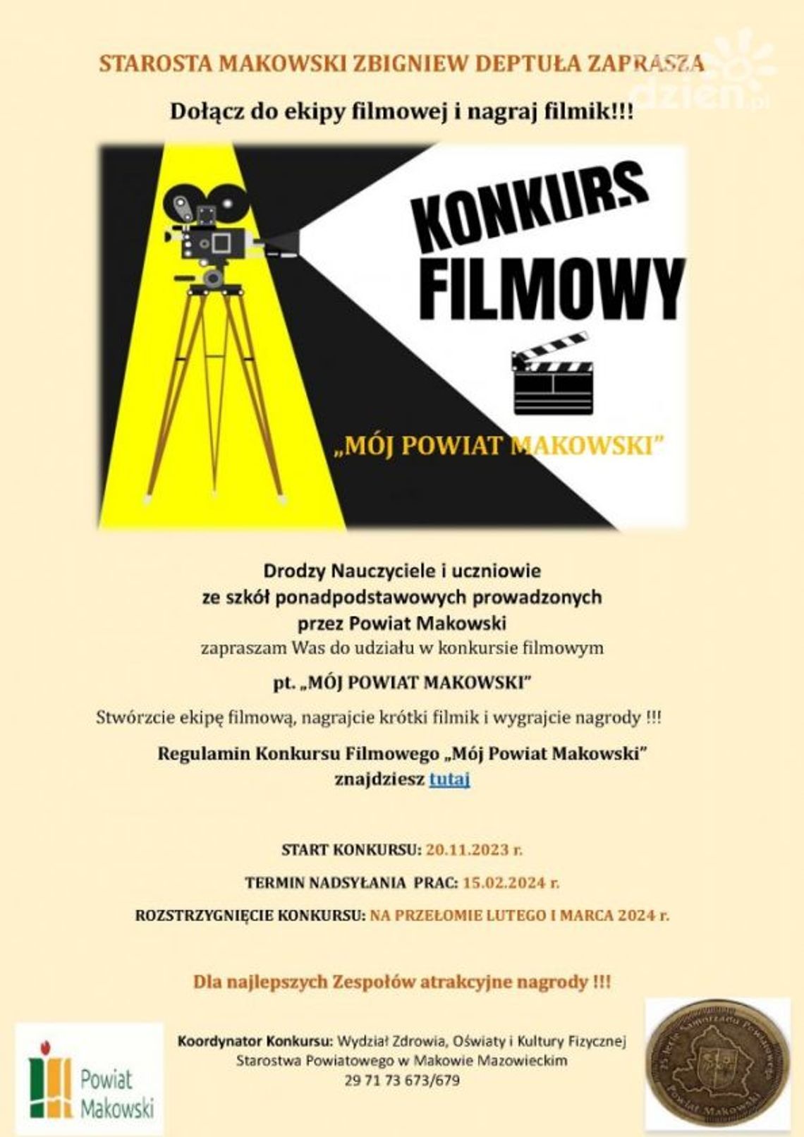 Konkurs filmowy "Mój Powiat Makowski"