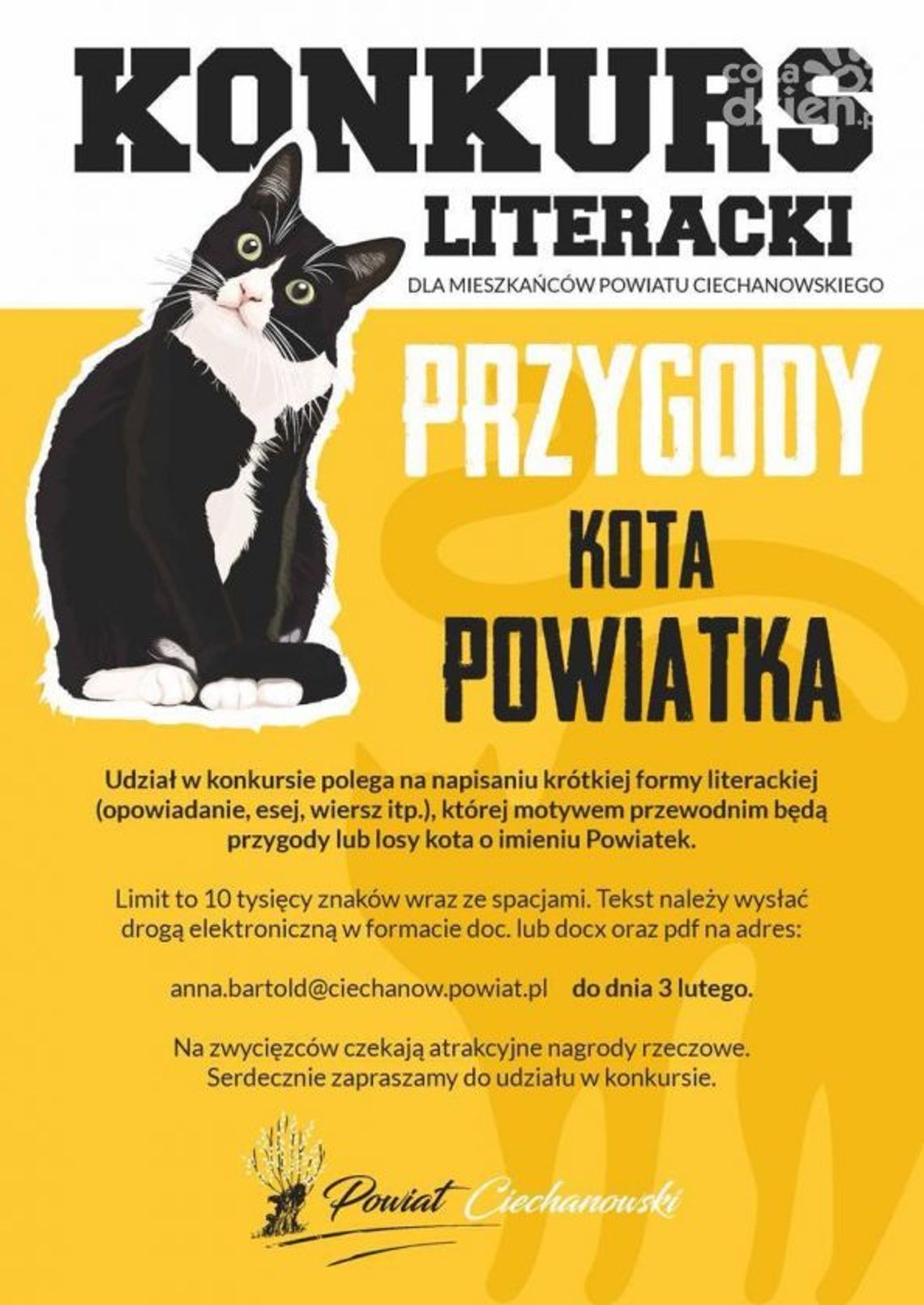 Konkurs literacki w Starostwie Powiatowym w Ciechanowie.