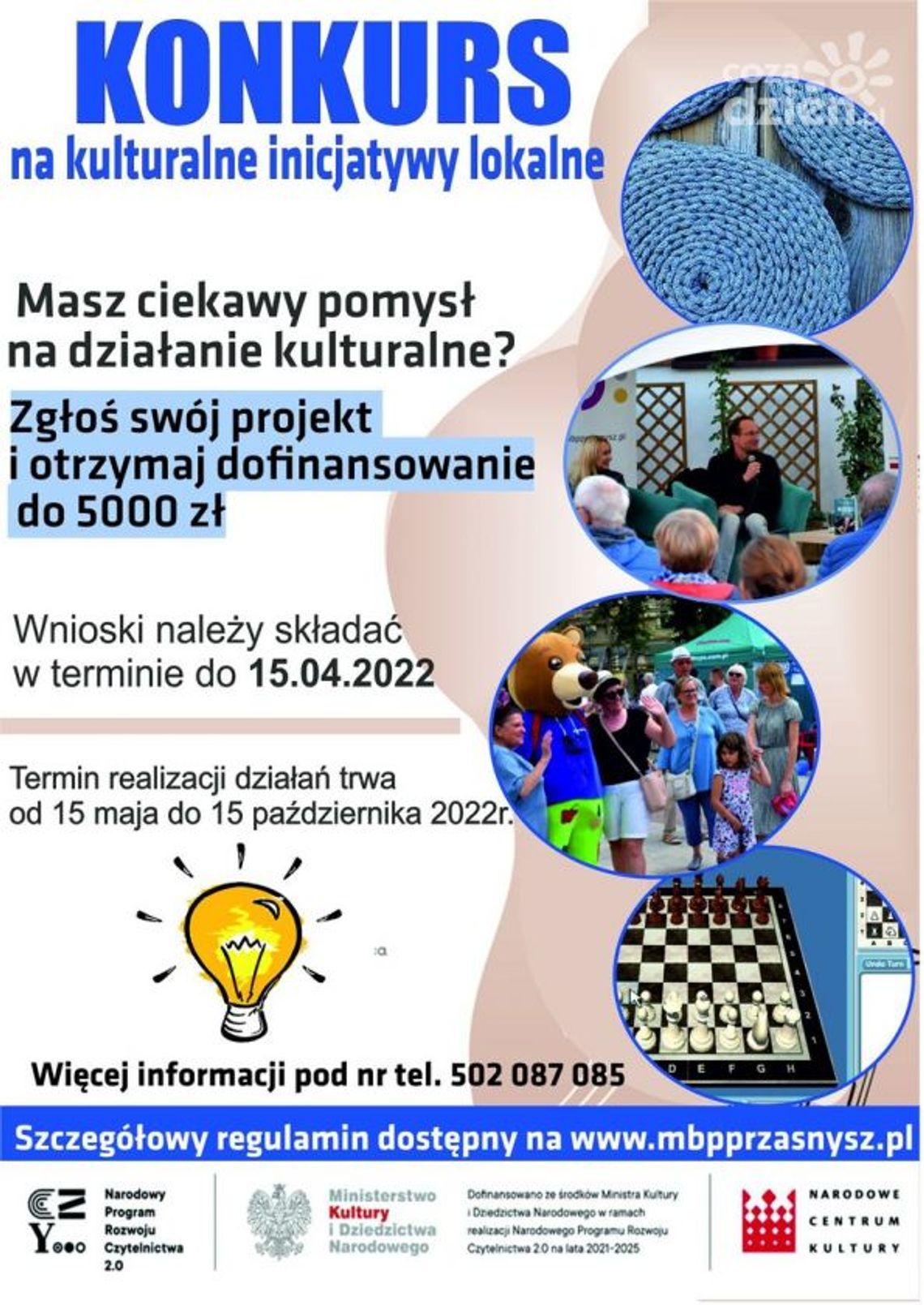 Konkurs na kulturalne inicjatywy lokalne w Przasnyszu