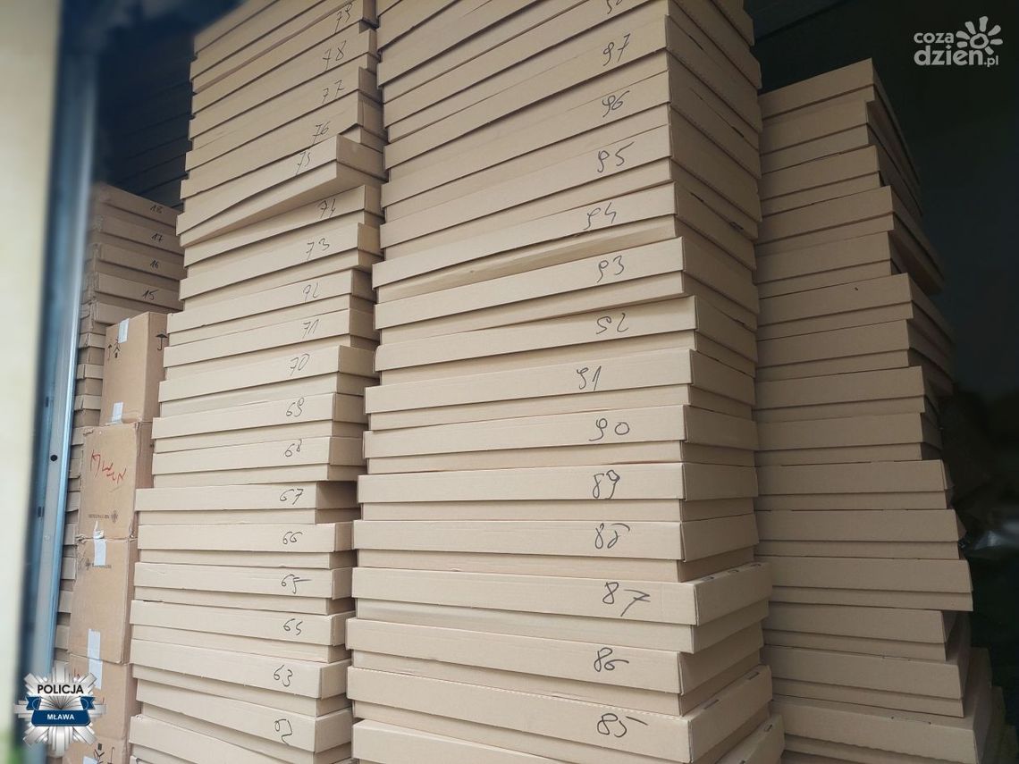 Kontrabandę o wartości ponad 330 tysięcy złotych zabezpieczono w Mławie