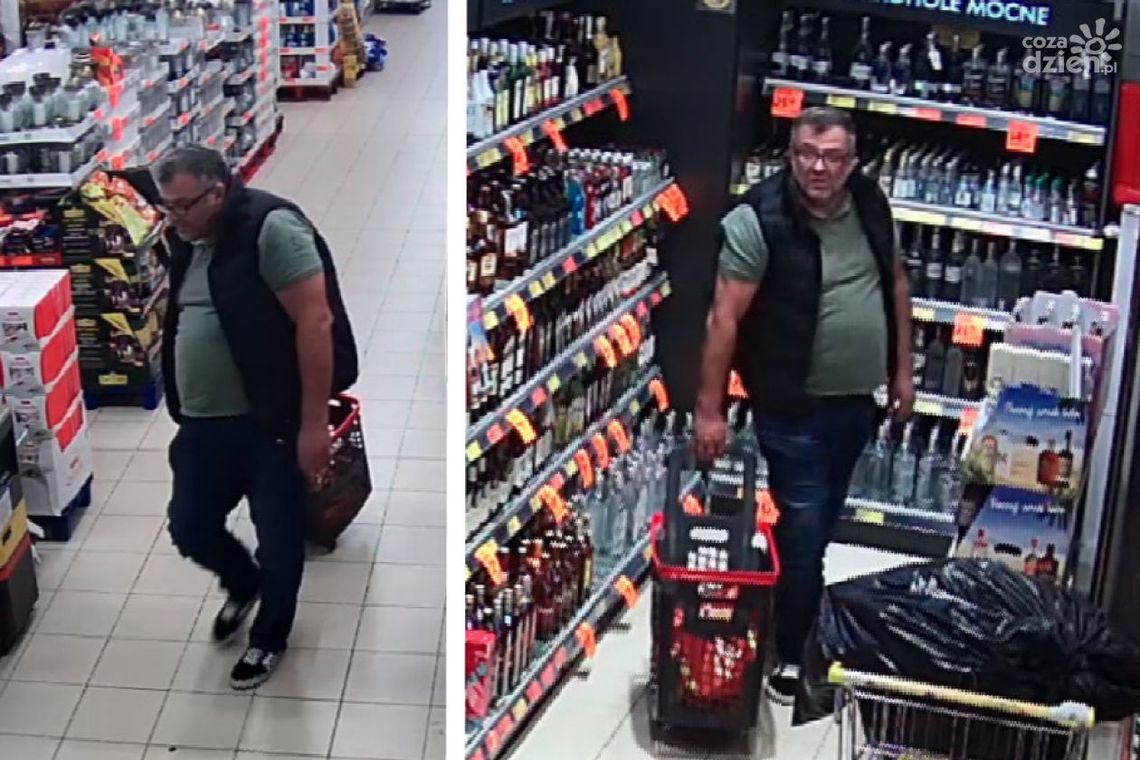 Kradzież w markecie uchwycona na kamerze 