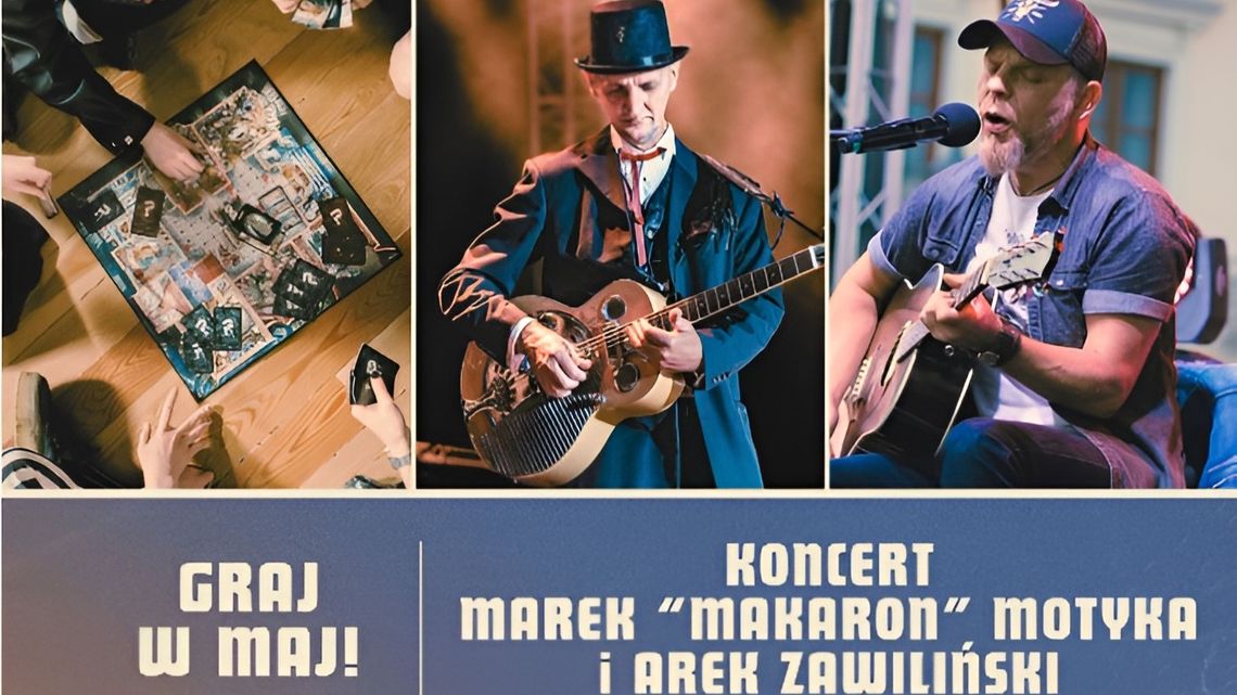 Majówka w Ciechanowie 2026. Planszówki, bingo i korzenny blues na Warszawskiej 18