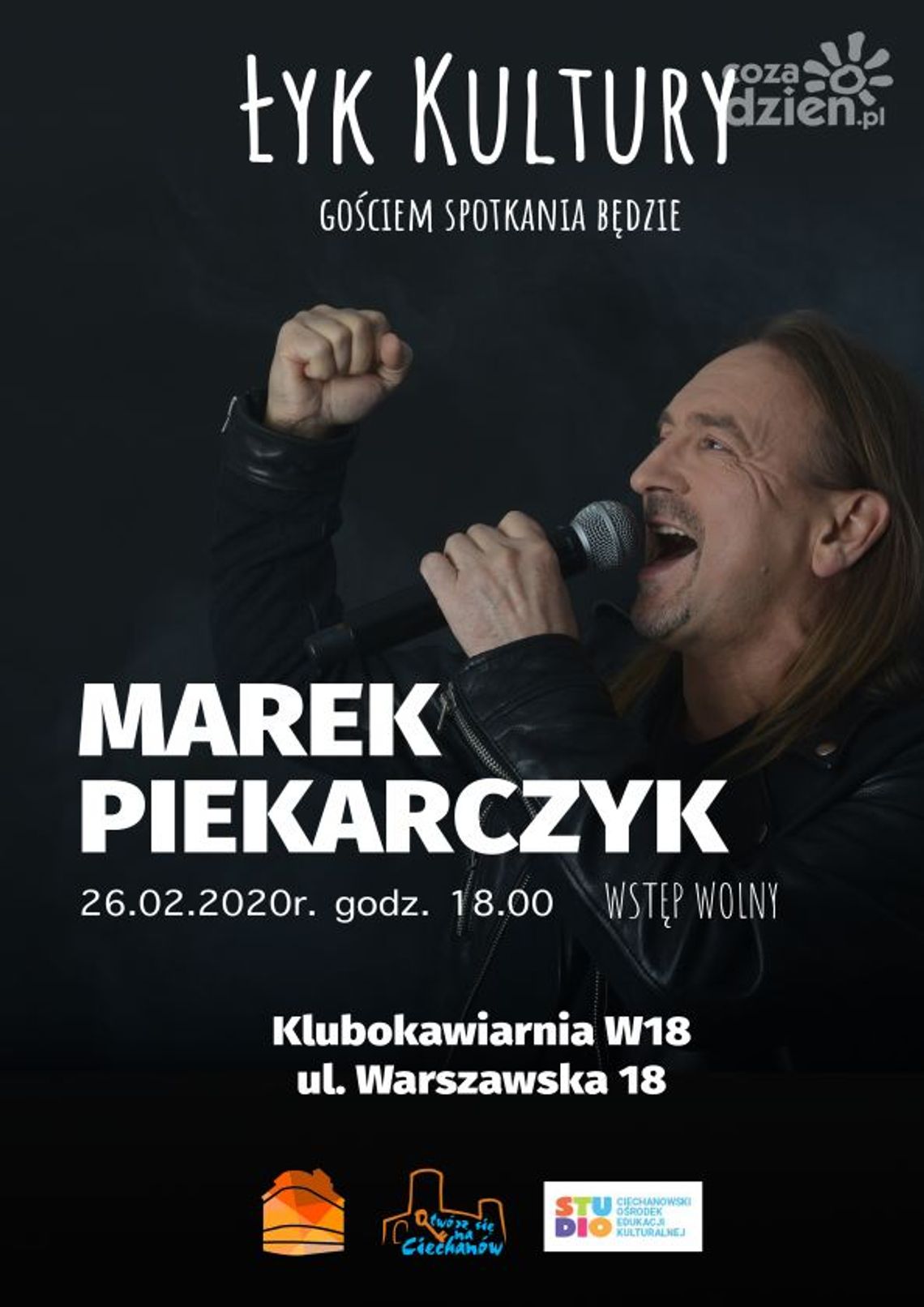 Marek Piekarczyk gościem nowego cyklu spotkań „Łyk Kultury” 