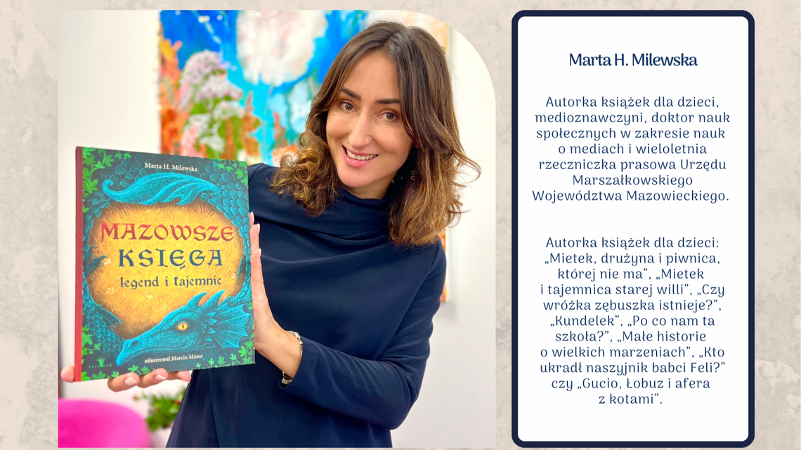 Marta Milewska ze swoją książką z legendami