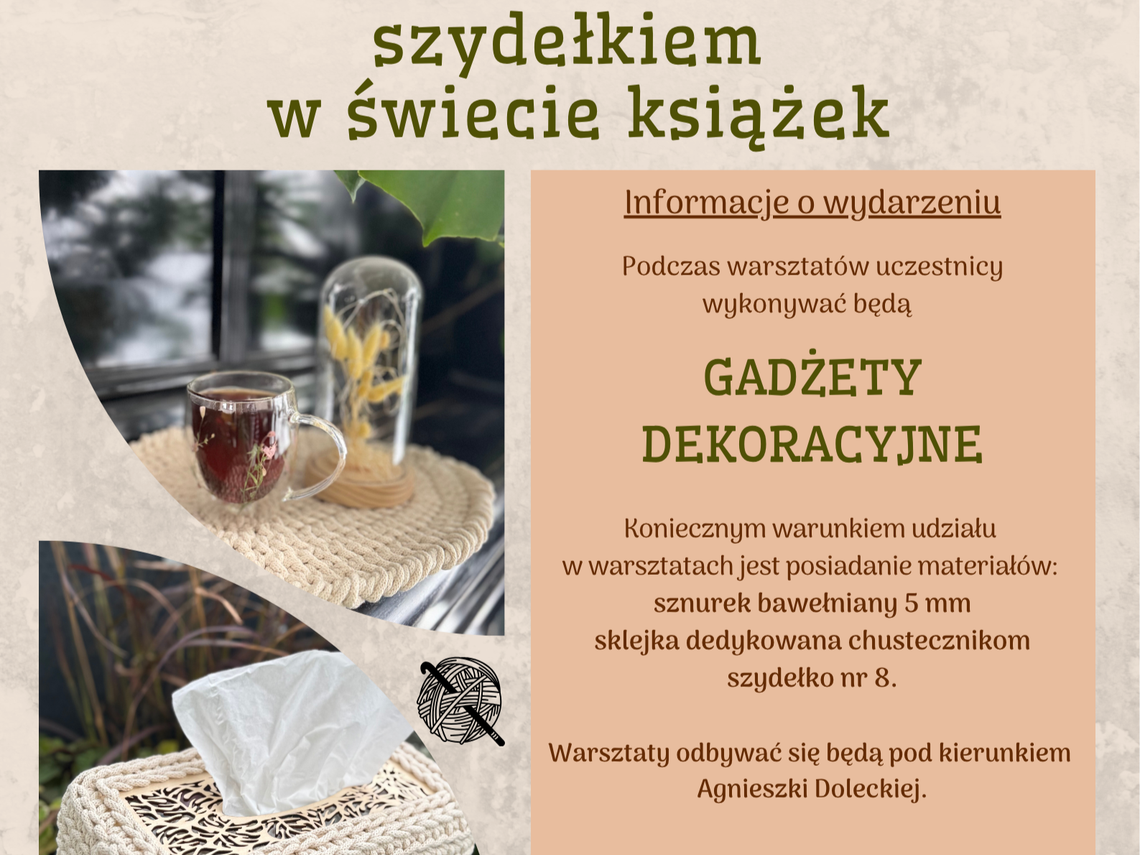 Plakat zachęcający do udziału w warsztatach