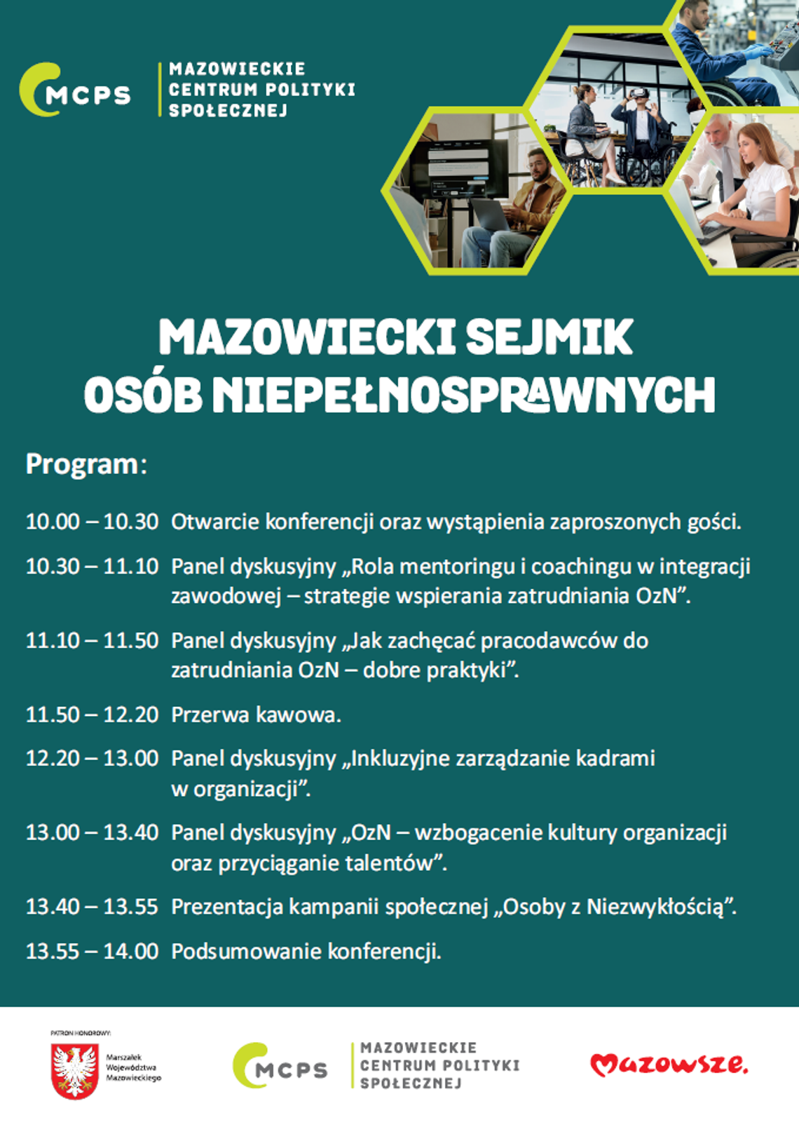 Mazowiecki Sejmik Osób Niepełnosprawnych – trwają zapisy