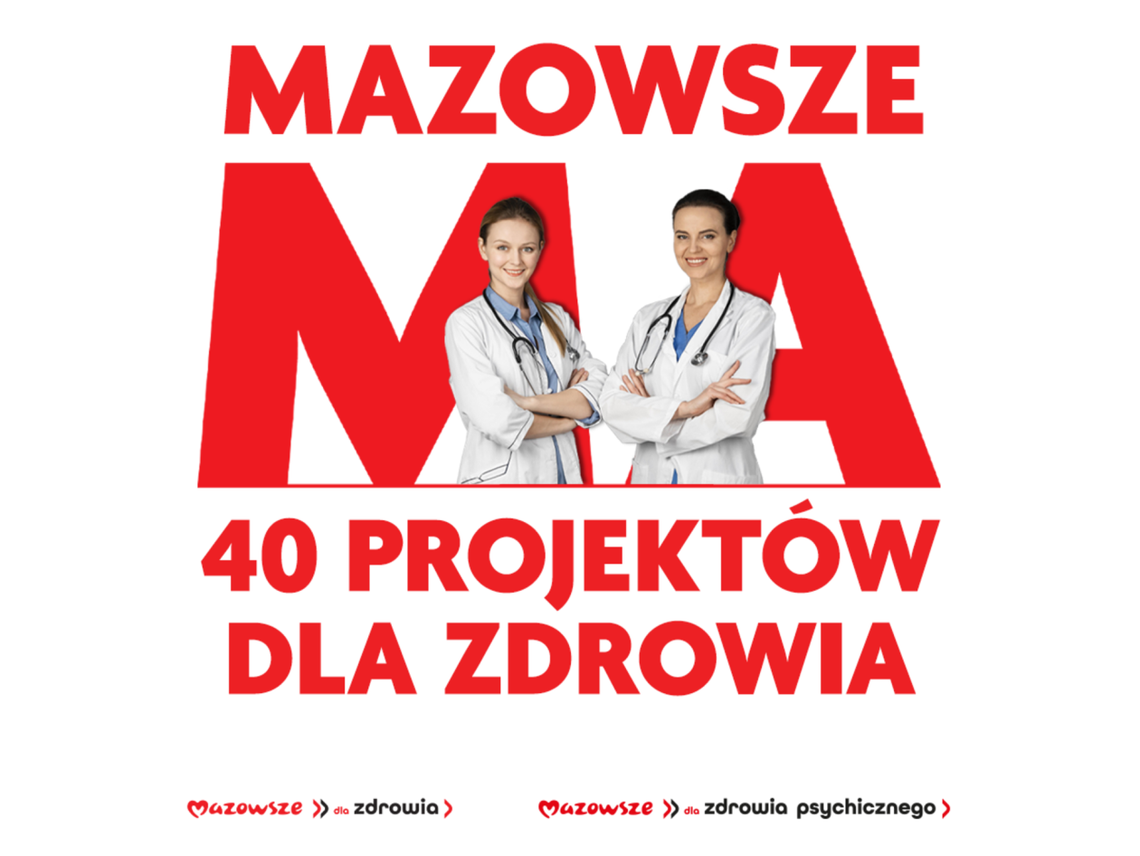 Mazowsze inwestuje w zdrowie i psychikę mieszkańców. 3 miliony złotych na pomoc i profilaktykę