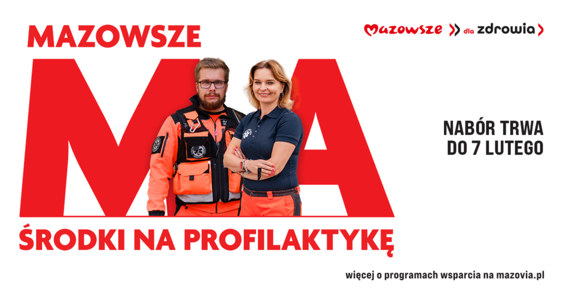 Mazowsze stawia na zdrowie! Ruszył nabór do programu dofinansowania działań profilaktycznych