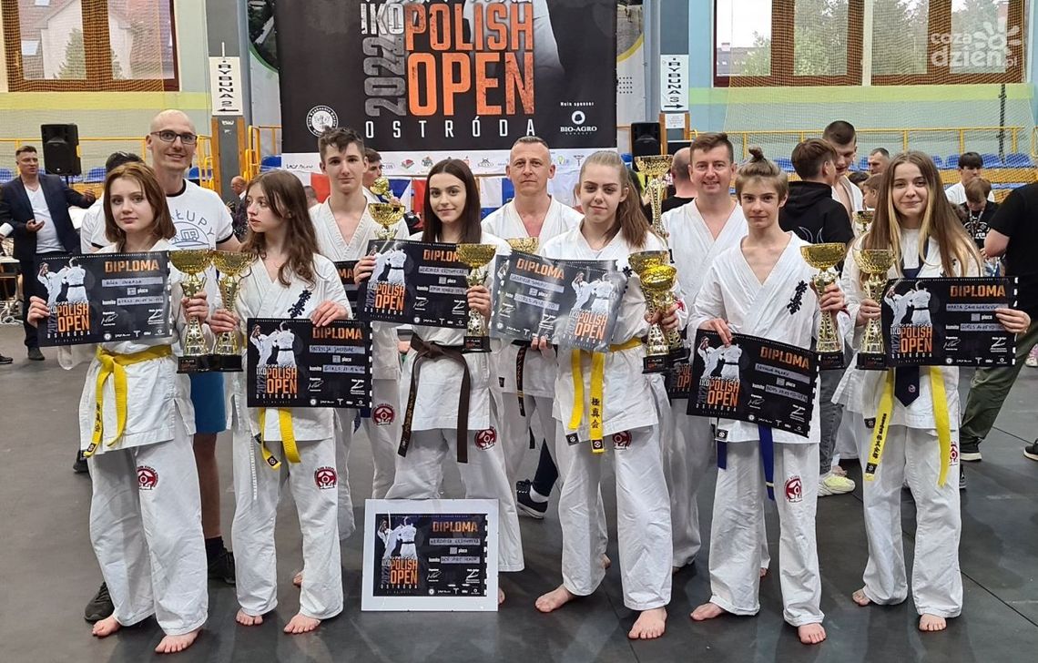 Międzynarodowe zawody w Ostródzie były ostatnim sprawdzianem dla zawodników Ciechanowskiego Klubu Karate Kyokushin przed Mistrzostwami Europy