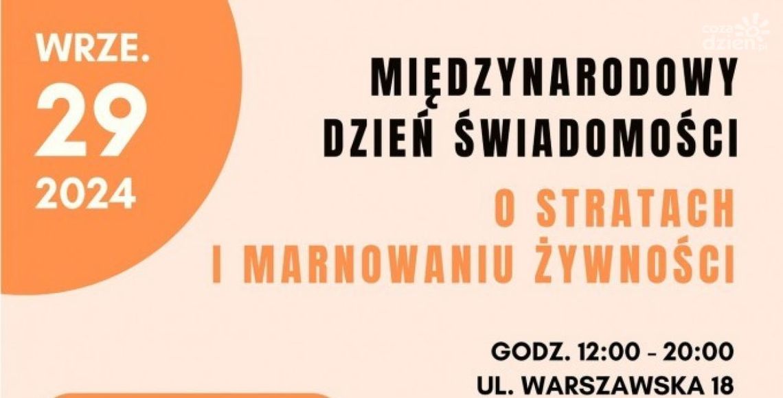 Międzynarodowy Dzień Świadomości o Stratach i Marnowaniu Żywności już 29 września!